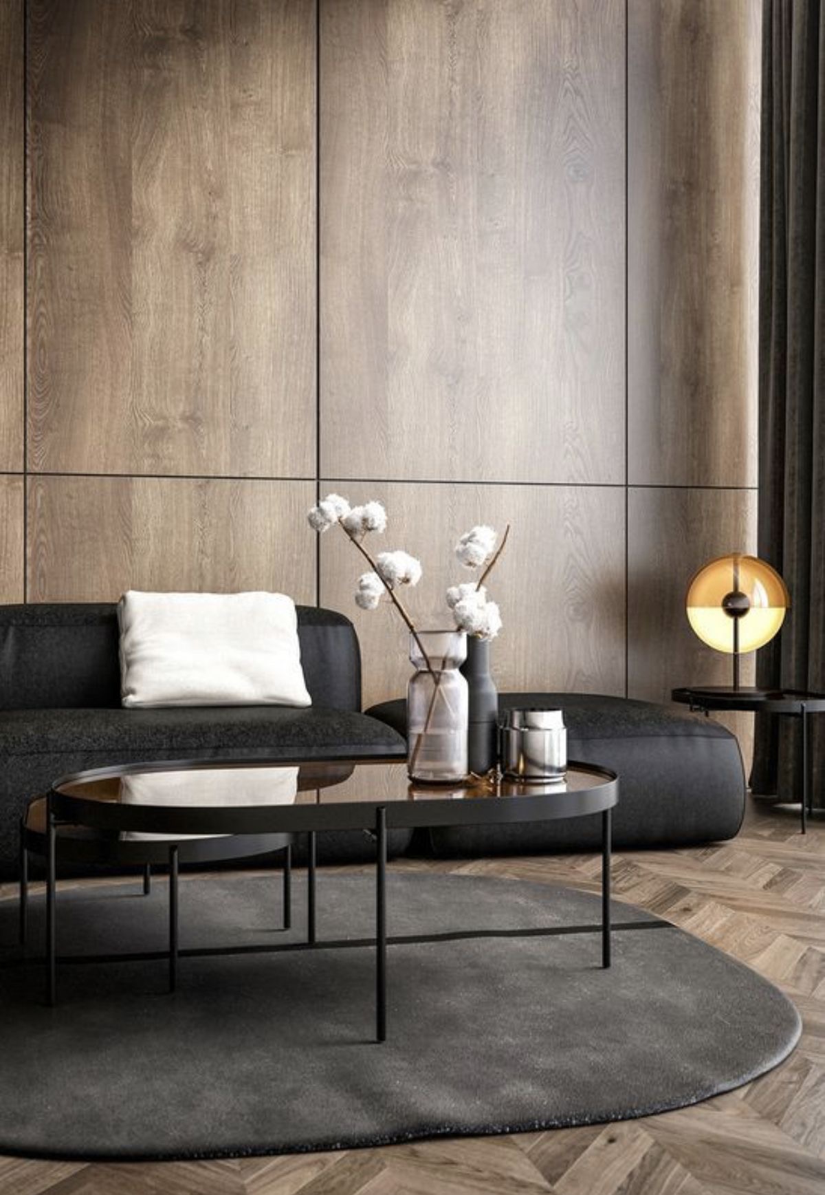 Minimalist interior living space